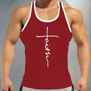 Débardeur Homme Tricoté Imprimé par Sublimation 100% Polyester Séchage Rapide Respirant Écologique Décontracté Été Printemps 2026 Tendance - Product Image 3