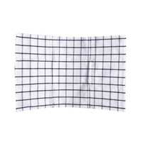 Serviettes de cuisine en coton gaufré 100% coton, bleu à carreaux, haute absorption, séchage rapide, anti-graisse, réutilisables, écologiques