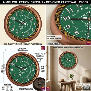 นาฬิกาแขวนผนังพิมพ์ลายสไตล์ธุรกิจสมัยใหม่ สำหรับวันแม่ ตกแต่งภายในอย่างมีสไตล์ - Product Image 3