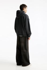 Sudadera con capucha extragrande de peso pesado personalizada para hombre, ropa de calle en blanco, Jersey OEM, proveedor al por mayor - Product Image 2