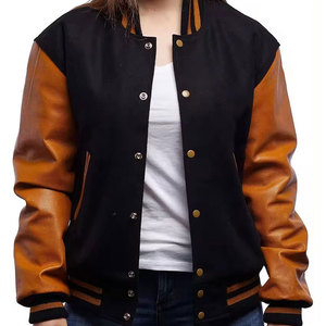 OEM Wholesale Custom College School Style Varsity <b>Jacket</b> for Men Long Sleeve Quick Dry Button Closure Casual Baseball <b>Jacket</b> - Product Image 6