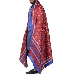 Châle en pure laine d'agneau pour l'hiver, qualité supérieure, laine super fine, confortable, long et large, traditionnel pour homme - Product Image 2