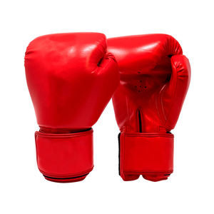 Gants de boxe professionnels personnalisés avec logo sur le dessus, en cuir PU, fermeture au poignet, pour le kick-boxing, le MMA et l'entraînement de boxe - Product Image 1