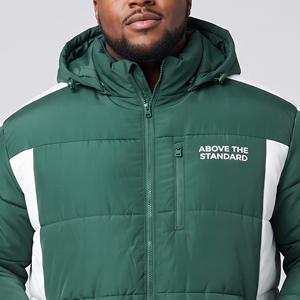<b>Men's</b> Soft Lightweight Padded <b>Jacket</b> Plus Size Zipper Chest Pocket Down Padded <b>Jackets</b> <b>Men</b> Casual Winter <b>Warm</b> Up Padded <b>Jacket</b> - Product Image 4