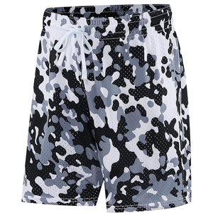 กางเกงขาสั้นลายพรางผู้ชายลดราคาพิเศษ สกรีนโลโก้ตามสั่ง ผ้าฝ้ายเนื้อหนา สำหรับออกกำลังกาย วิ่ง หรือเล่นกีฬา มีเชือกผูก - Product Image 4