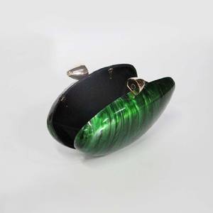 Bolsos de mano y carteras de resina epoxi con forma de huevo, metálicos, brillantes, de moda, para mujer, para fiestas y bodas, de UO - Product Image 3