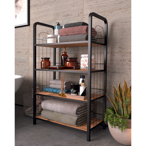 Estantería Metálica Industrial Moderna con Estantes de Madera, Librería Independiente de 5 Niveles para Almacenamiento en el Hogar u Oficina - Product Image 5
