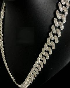 Cadena de Diamantes Moissanite con Eslabones Cubanos de Lujo, Collar Hip Hop, Joyería Unisex de Primera Calidad VVS, Accesorio de Moda - Product Image 3