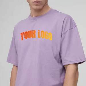 เสื้อยืดผู้ชายสีพื้นสไตล์วินเทจ ผ้าฝ้าย 100% ทรงโอเวอร์ไซส์ ไซส์พลัส ผลิตในปากีสถาน - Product Image 1