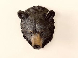 Decoración de Pared de Aluminio con Cabeza de Oso Pardo - Adorno Rústico y Artístico para Colgar en la Pared en Navidad - Product Image 6