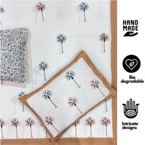 Jaipur Hand Block Printed Floral <b>King</b> <b>Size</b> Flat Bed Set 100% Cotton 200TC Soft Durable Breathable Home Hotel Use Wholesale - Product Image 2