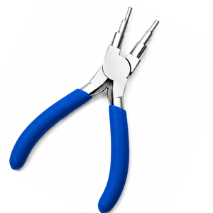 Pince à boucler bleue en acier inoxydable pour la fabrication de bijoux, outil de façonnage de fils pour bagues, pendentifs et artisanat de bijoux DIY - Product Image 4