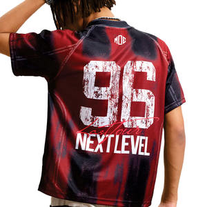 Camiseta Deportiva de Fútbol Americano Sublimada Personalizada al por Mayor, de Secado Rápido, de Poliéster, para Hombre, Etiqueta Privada OEM, Venta al por Mayor - Product Image 3