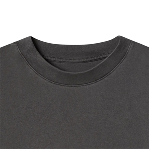 Camiseta Oversize de Algodón 100% Pesado de Lujo para Hombre, Cuello Mock, de Alta Calidad, Personalizable - Product Image 6
