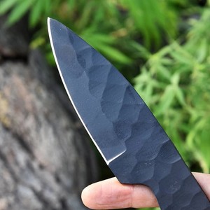 Couteau Tracker à lame vierge en acier carbone Damas, fait main sur mesure, avec manche, modèle CKS-135, 7 pouces, 3 mm, OEM/ODM/OBM, DIY, Industriel - Product Image 2
