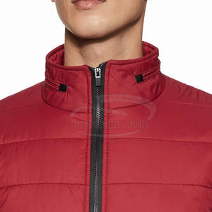 Veste matelassée de créateur personnalisée pour hommes, manteau d'hiver en coton brillant imperméable de haute qualité, col montant, capuche légère bulle High Street - Product Image 3