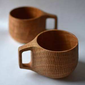 Gobelets en bois écologiques, idéaux pour les boissons chaudes et froides, légers, durables et de construction naturelle. - Product Image 3