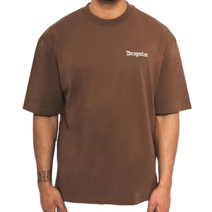 Camisetas Extra Grandes Retro 100% Algodón para Hombre, Impresión de Alta Calidad, Logotipo Personalizado, Ajuste Holgado, Estilo Urbano, Diseños Personalizados, Camiseta de Alta Densidad - Product Image 1