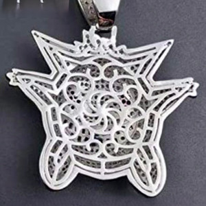 Pendentifs fins pour femmes, hip-hop, avec charmes cursive sertis de moissanite VVS, en argent S925 et or massif 18 carats, testés au diamant en 2025 - Product Image 4