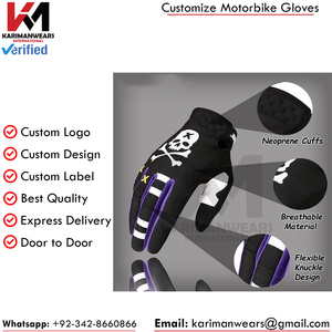 Gants de motocross VTT personnalisés, gants de conduite respirants, service OEM de marque privée, approvisionnement en gros pour les détaillants sportifs - Product Image 3