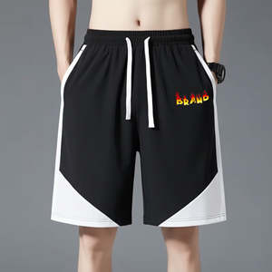 Solid Canvas Men's Shorts Custom DTF Printed logo Heavyweight Plus Size Streetwear Comfortable Elastic Men shorts - Product Image 1