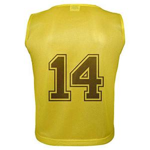 Chaleco de Entrenamiento de Fútbol Unisex para Adultos, 100% Poliéster, Tejido de Malla Transpirable, Protección UV, Secado Rápido, Personalizable con Nombre de Equipo, Logotipo y Posición - Product Image 1