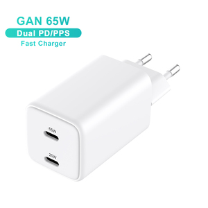 Nuevo Cargador GaN de 65W, PD3.0, PPS, USB C, Carga Rápida, Enchufe Universal para iPhone, Samsung, Laptop, Cargador de Pared - Product Image 1
