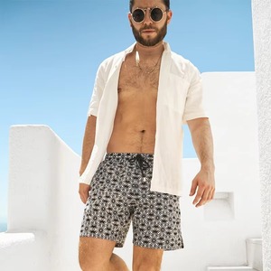 <b>Mens</b> Luxury Solid Eco-Friendly Safari Style Swim <b>Trunks</b> Quick Dry Beach Shorts Summer Board Shorts OEM Wholesale Swimwear - Product Image 4