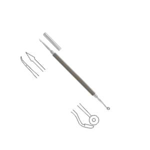 Cureta Dermatológica Katsch de Acero Inoxidable, Instrumentos Quirúrgicos Manuales Reutilizables de Calidad OEM Personalizada A-1 VERITAS - Product Image 3