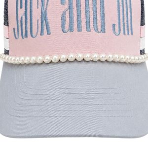 Casquette de camionneur Jack and Jill classique en maille respirante, réglable avec fermeture snapback, unisexe, pour événements en plein air et équipes - Product Image 5