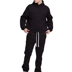 Conjunto de Sudadera y Pantalones Deportivos Unisex Personalizados, Pantalones Deportivos Anchos y Sudadera con Capucha, Fabricante de Conjuntos Deportivos Transpirables para Hombre - Product Image 1