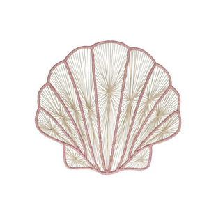 Meilleures ventes 2026 : Assiettes de présentation en rotin en forme de coquillage, sets de table bohèmes en rotin, sets de table en corde de papier du Vietnam (OEM accepté) - Product Image 2