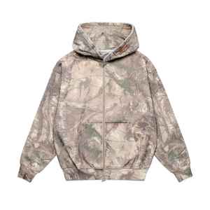 Breathable Camo Print Drop Shoulder Hoodies <b>for</b> <b>Men</b> Women Autumn Casual Short Lined Anti-Shrink Anti-Wrinkle Knitted Front - Product Image 6