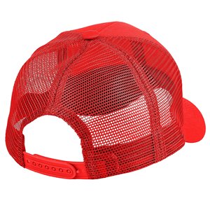 Casquette Trucker en Maille Rouge 6 Panneaux Réglable à Fermeture Snapback Respirante Imperméable Décontractée Unisexe Adulte pour Quatre Saisons Extérieur - Product Image 4