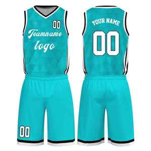 Conjunto de Uniforme de Baloncesto Sublimado Personalizado GLORY, Azul Oscuro, Cuello en V, Sin Mangas, Secado Rápido, Transpirable, Antibacteriano, Poliéster - Product Image 3