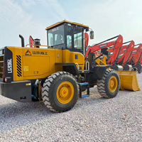 5 Ton Skid Loader Mini Loader Log Loader Backhoe Loader Tractor Loader dengan Mesin Weichai