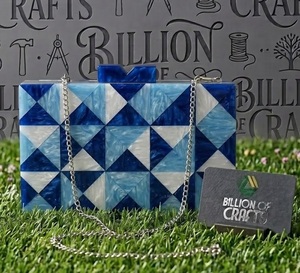 Fashion Resin Clutch Bag Luxury Handmade Evening <b>Purse</b> Statement Party <b>Handbag</b> Wedding Accessory - Product Image 1