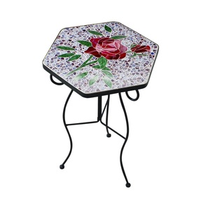 Mesa de Centro Moderna y Ecológica de Hierro Esmaltado Personalizable, Duradera, con Piedras Preciosas, para Sala de Estar - Product Image 4