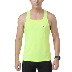 Custom Breathable O-Neck Compression 220g Bodybuilding Stringer Tank Tops <b>Mens</b> Gym <b>Singlets</b> Cotton Activewear Fitness Wear Vest - Product Image 1