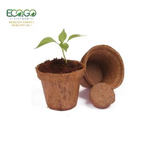 Coconut Coir Pots/Coconut Fiber Pot Made of 100% High Quality Material and Cheap Price From Manufacturer Eco2go Vietnam - Product Image 1