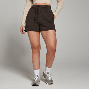 Shorts Deportivos de Cintura Alta para Mujer, para Clima Frío, de Felpa, Casuales, Cómodos, con Logotipo Personalizado - Product Image 1