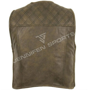 Fabricantes y Proveedores de Chalecos de Cuero para Motociclistas, Casuales, de Invierno, para Hombre, con Logotipo Personalizable, Resistentes al Viento, Hechos en Pakistán - Product Image 5