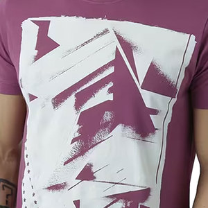 เสื้อยืดคอตตอนแขนสั้นทรงโอเวอร์ไซส์สำหรับผู้ชาย คุณภาพพรีเมียม แบบสั่งทำพิเศษ ผลิตตามแบบ OEM  ผ้าถักเนื้อนุ่ม แห้งเร็ว เป็นมิตรต่อสิ่งแวดล้อม สีพื้น - Product Image 5