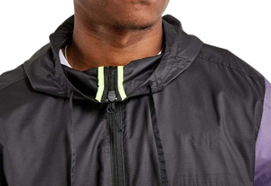 Veste coupe-vent en toile décontractée pour homme, confortable et respirante pour l'hiver, facile à laver avec des couleurs contrastées - Product Image 6