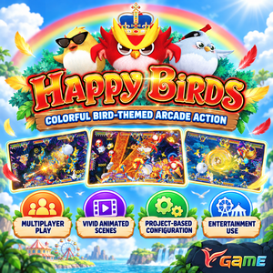 ชุดเกมอาร์เคดนกบิน VGAME Happy Birds 5.6 สำหรับเล่นหลายคน พร้อมแผงเกมและซอฟต์แวร์สำหรับตู้เกม - Product Image 5