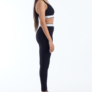 Training High Quality Sports <b>Bra</b> High Waist Leggings Suit Long Sleeve Workout Wear Gym Sportswear Women Fitness Clothes Yoga Set - Product Image 2