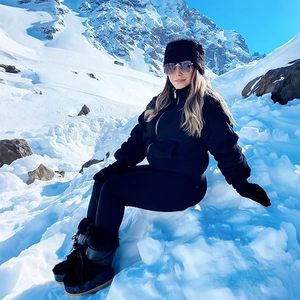 Women High Waist <b>Black</b> <b>Leggings</b> Slim Fit Knitted Spandex Cotton Winter Casual Solid Color Breathable Full Length Pants - Product Image 3