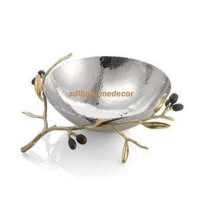 Gold Catch-All <b>Decorative</b> <b>Bowl</b> Elegant Metal Trinket Dish <b>for</b> <b>Keys</b> Jewelry Table Decor - Product Image 6