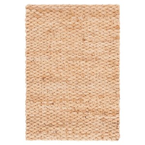 Rectangle Jute Area <b>Rug</b> Braided Solid Color Flat Weave Non-Slip Farmhouse Style Living Room Home Use Thin Pile - Product Image 5