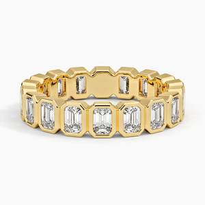 Anillos de Diamantes de Laboratorio para Hombre, Joyería de Oro de 18k, Anillo de Diamantes de Corte Esmeralda, Diamantes Cultivados en Laboratorio, Anillos de Boda Personalizados para Hombre - Product Image 1